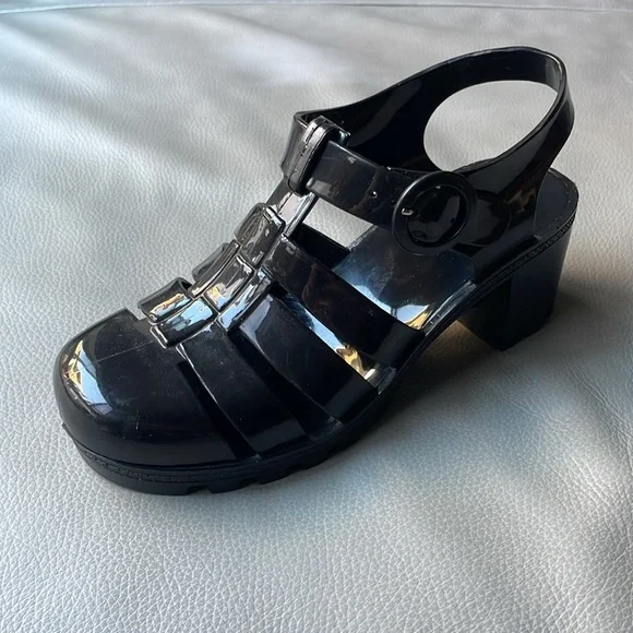 American Apparel Black Jelly Sandal - Picture 3 of 7